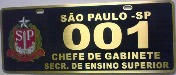 Placas em Latão