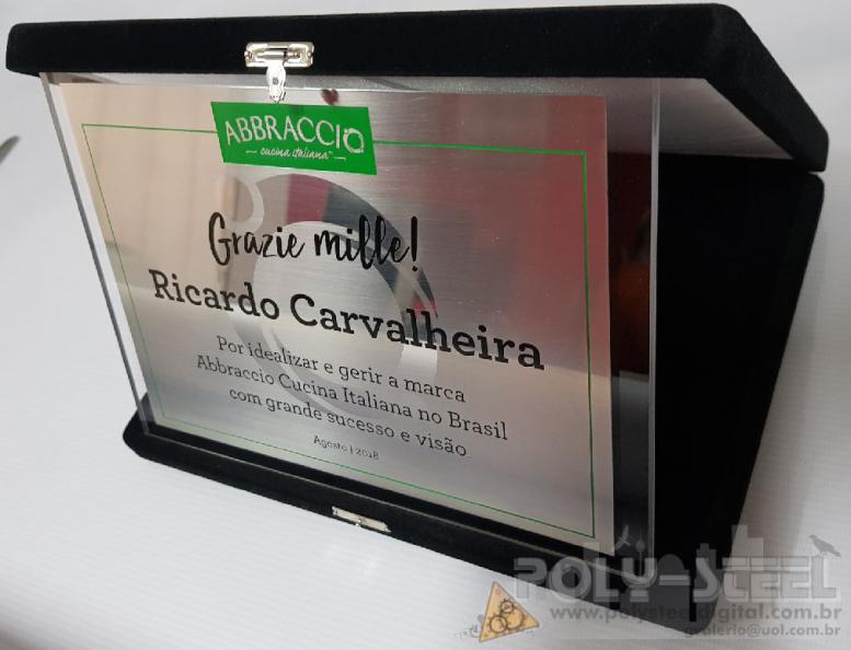 Placa de Aço com Acrílico