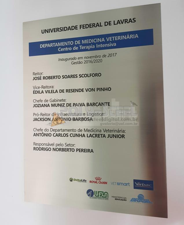 Placa de Inauguração